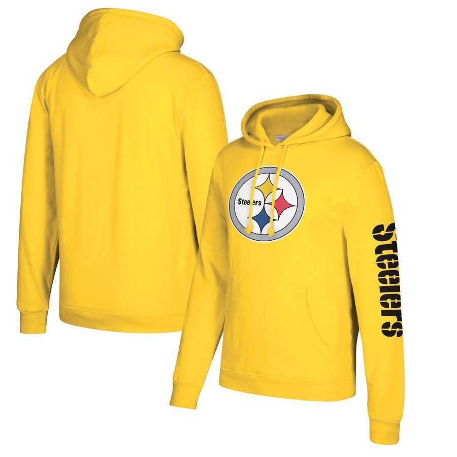Pittsburgh Steelers Mitchell & Ness Classic Team Pullover Hoodie Gold,We sell and wholesale Pittsburgh Steelers Mitchell & Ness Classic Team Pullover Hoodie Gold on line form chian!